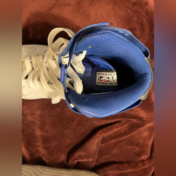 NIKE NBA Air Force 1, high, CLIPPERS, red/white/blue, only worn a couple times - Picture 4 of 8